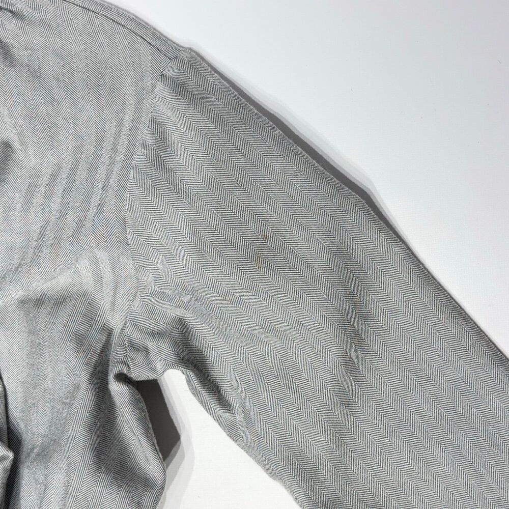 Gallego Desportes Gray Wool Oversized Victorian Style Long Sleeve Dress Women M - Picture 8 of 8